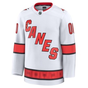 Maillot de Hockey Carolina Hurricanes Personnaliser Fanatics Premium 2024-25 Blanc Extérieur - Homme